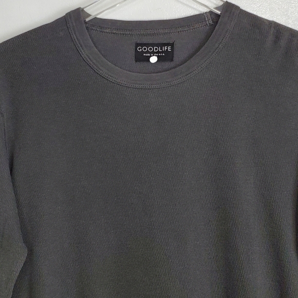 Goodlife | Shirts | Nwt Goodlife Sun Faded Thermal T Shirt Black Crew ...